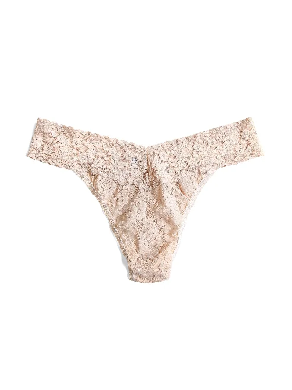 seamless shape - wear women thongs for a seamless lookPlus Size Signature Lace Original Rise Thong Chai seamless shape - wear women thongs for a seamless lookPlus Size Signature Lace Original Rise Thong Chai