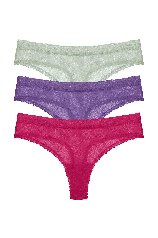 anti - bacterial women thongs for intimate hygieneBliss Allure One-Size Lace Thong 3-Pack anti - bacterial women thongs for intimate hygieneBliss Allure One-Size Lace Thong 3-Pack