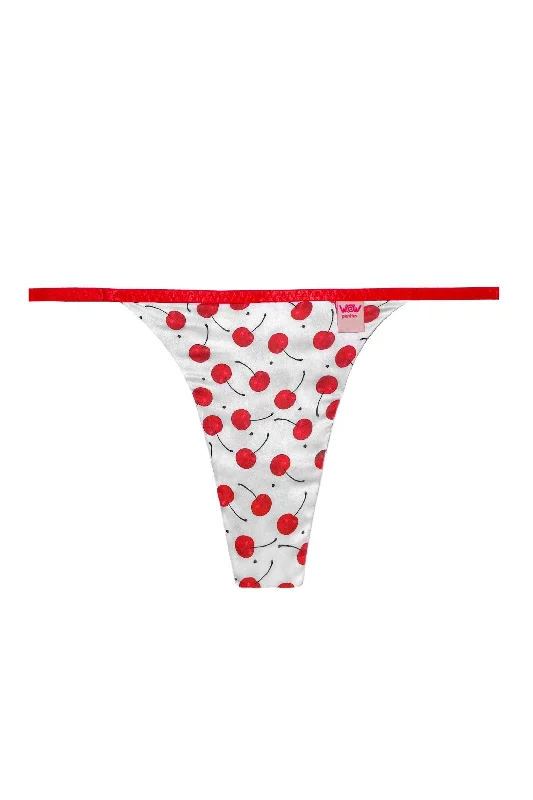 bamboo - fiber women thongs for natural antibacterial benefitsLolita Cherry thongs