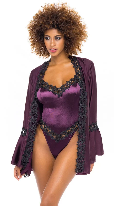 open - front women robes for easy wearIt's A Wrap Satin Robe