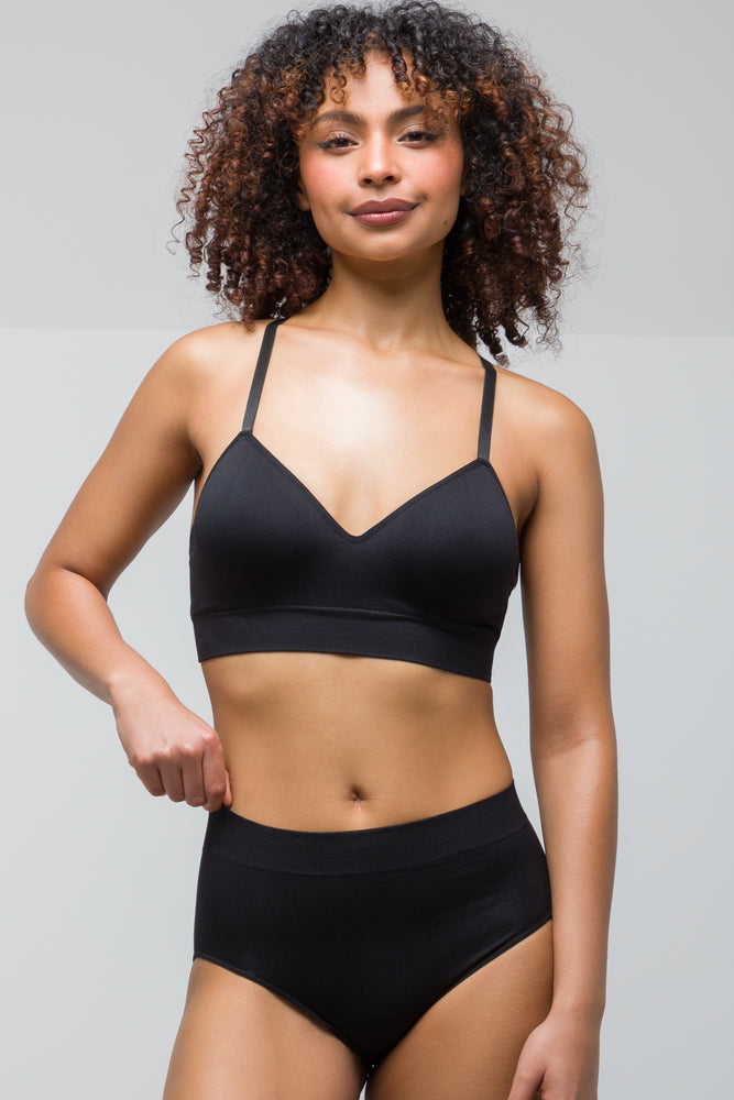 maternity women briefs for pregnant women's comfort3 Pack Seamfree Brief Black