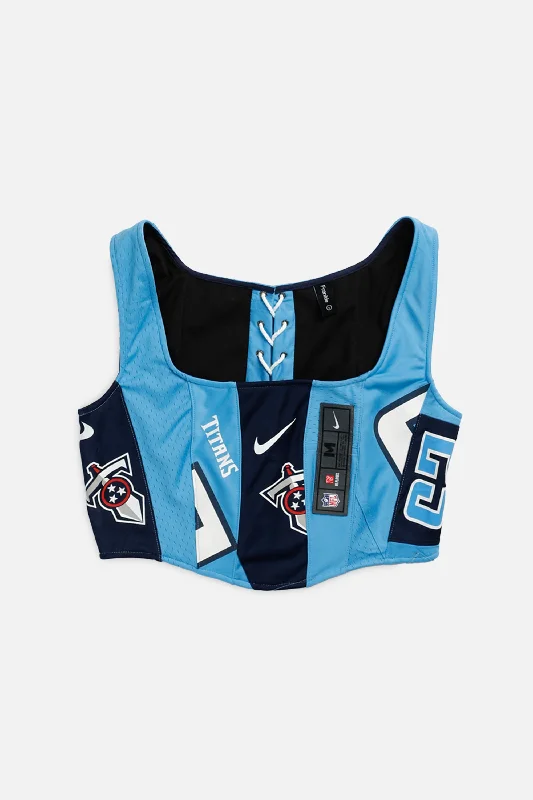 modern women bustiers and corsets trendsRework Tennessee Titans NFL Corset - L
