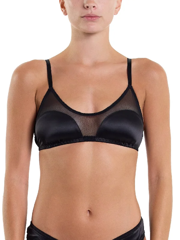 Luxury Lingerie for Special Occasions &oh Dark And Dangerous Bralette Black