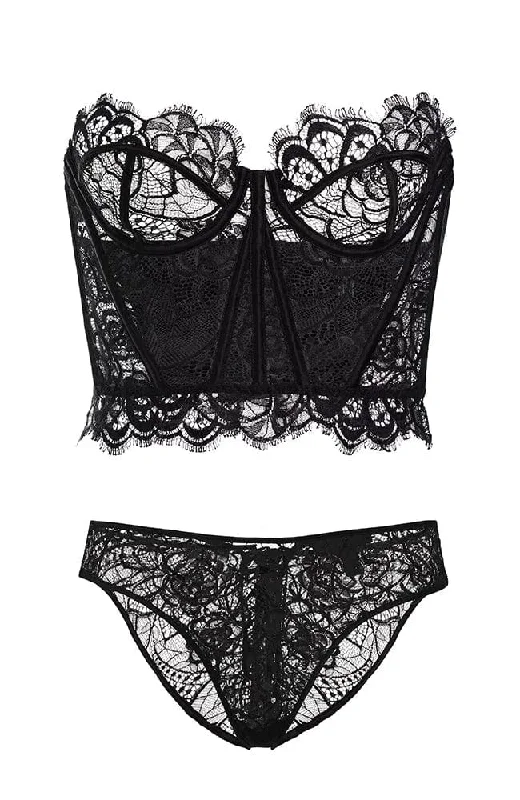 seamless breathable women briefs for a gentle and comfortable fitCoquette Bustier and Brief Set seamless breathable women briefs for a gentle and comfortable fitCoquette Bustier and Brief Set
