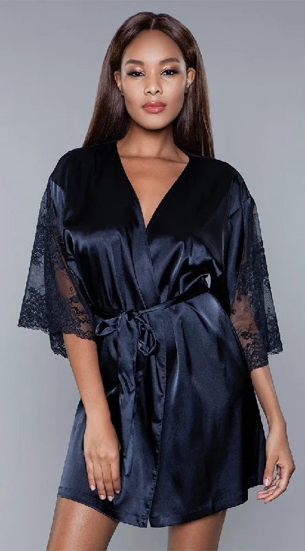 women robes with a hand - painted designGrace Kimono Robe