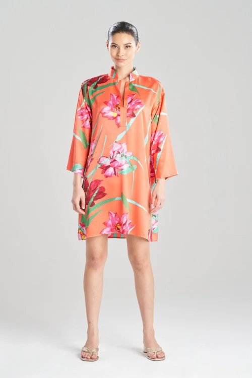 women's nightgowns with a hypoallergenic materialWater Lily Mandarin Sleepshirt