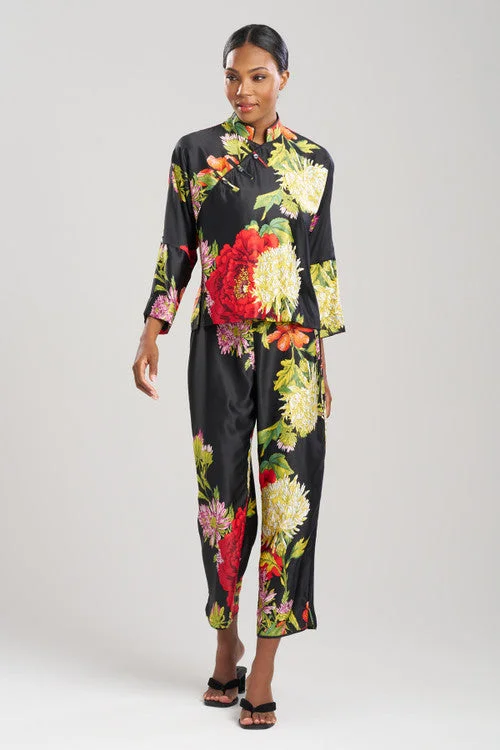 women's pajama sets with a unique embroidery detailCaterina Mandarin PJ