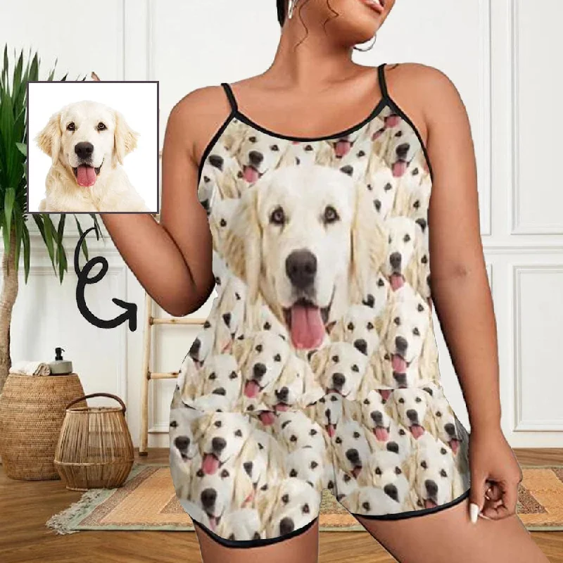 women's nightgowns with a hypoallergenic material#Plus Size Pajama Set-Custom Pet Face Plus Size Women's Sexy Cami Pajamas Set women's nightgowns with a hypoallergenic material#Plus Size Pajama Set-Custom Pet Face Plus Size Women's Sexy Cami Pajamas Set