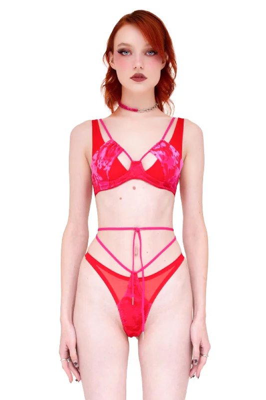 Women's Lingerie with Matching Robes Velvet Bloom bra