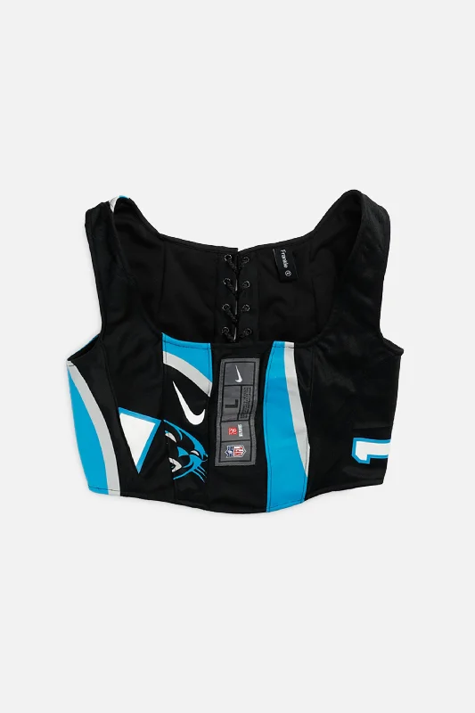 clubbing women bustiers and corsetsRework Carolina Panthers NFL Corset - XS