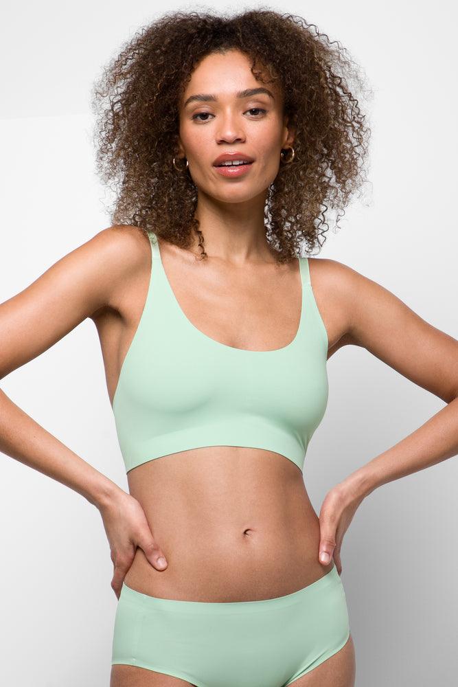 Women's Thermal Lingerie for Cold Weather 2 Pack Rib Bonded Boyleg Panties Green