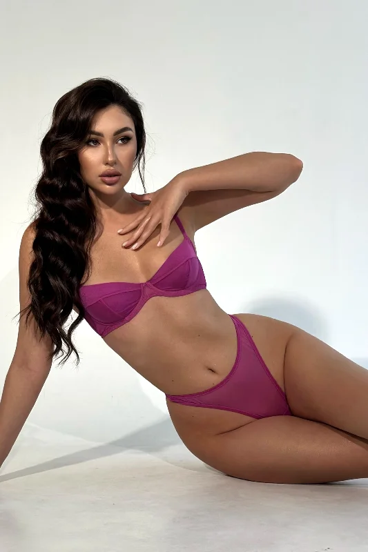 seamless adjustable - strap women thongs for a perfect fitParabola Fuchsia high waisted thongs seamless adjustable - strap women thongs for a perfect fitParabola Fuchsia high waisted thongs