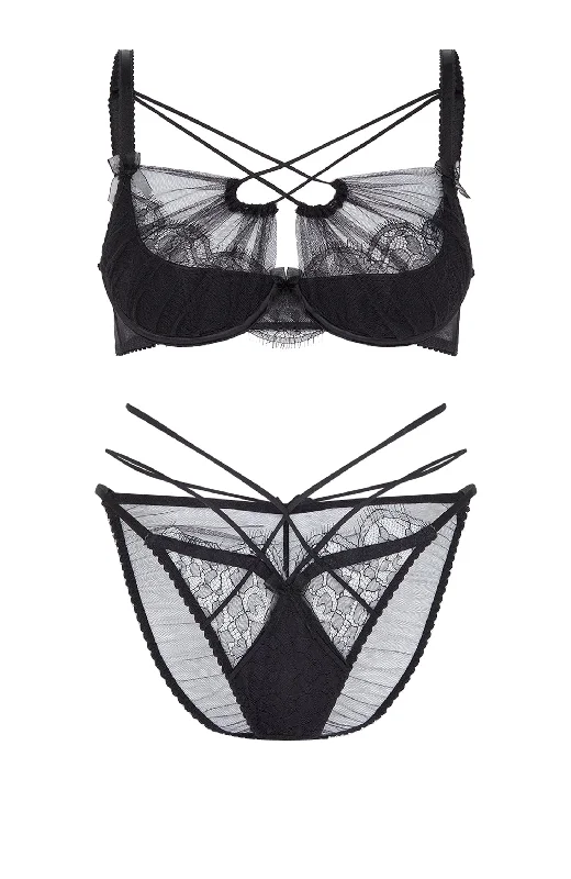 seamless high - cut women briefs for a smooth silhouetteHalley Bra and Brief Set
