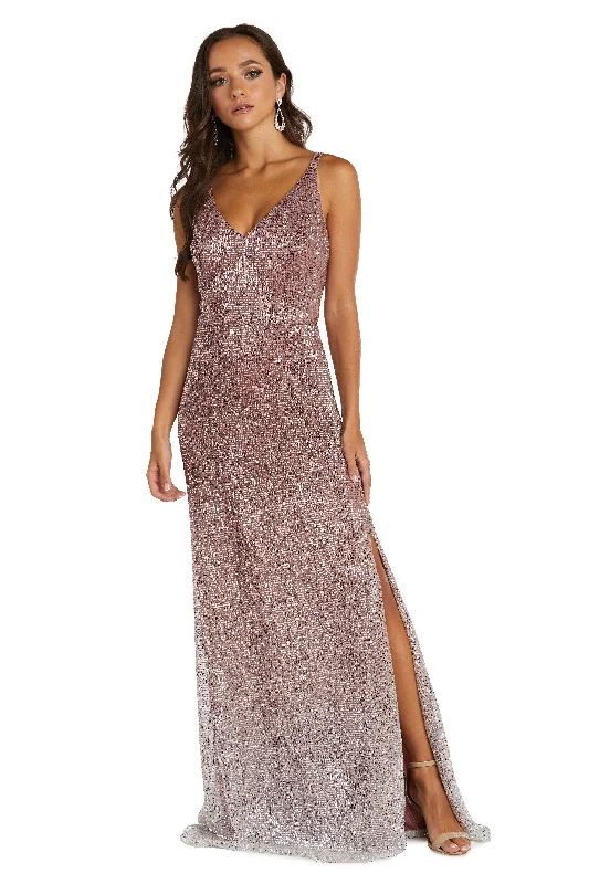 women sexy dresses for poolside partiesNightway Long Formal Petite Prom Dress 22086P