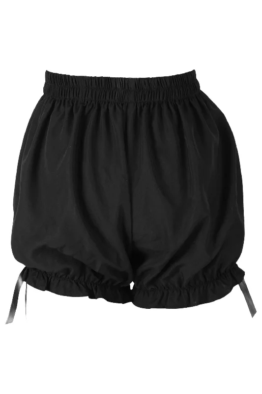 low - cut women bustiers and corsetsBlack Cotton Bloomers