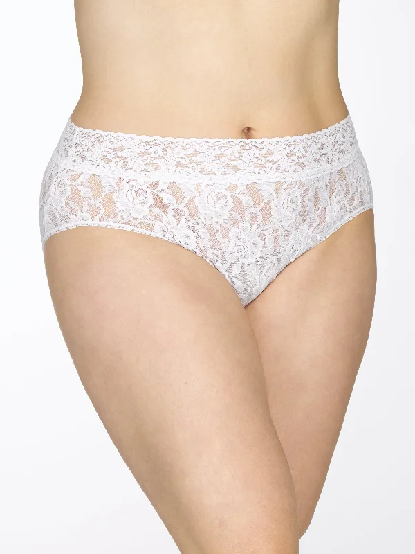 shape - wear women briefs for slimming the mid - sectionPlus Size Signature Lace French Brief White shape - wear women briefs for slimming the mid - sectionPlus Size Signature Lace French Brief White