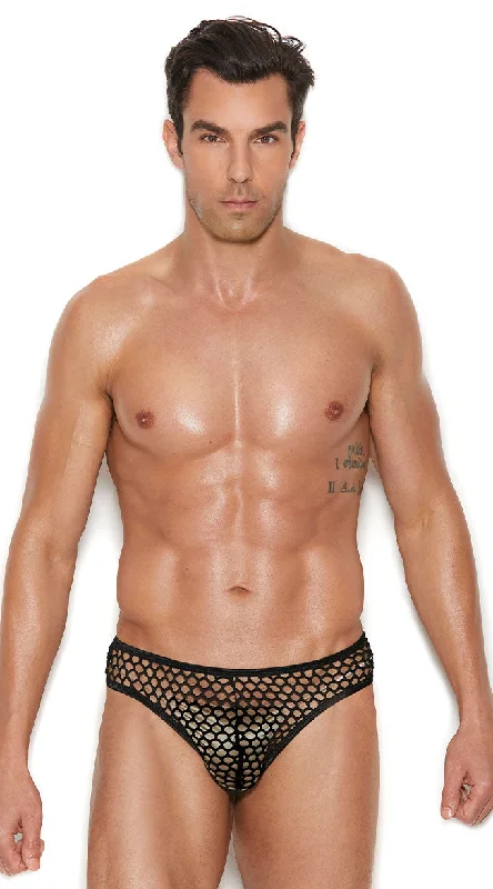 seamless adjustable - strap women thongs for a perfect fitMen's Fishnet Fears Thong Brief