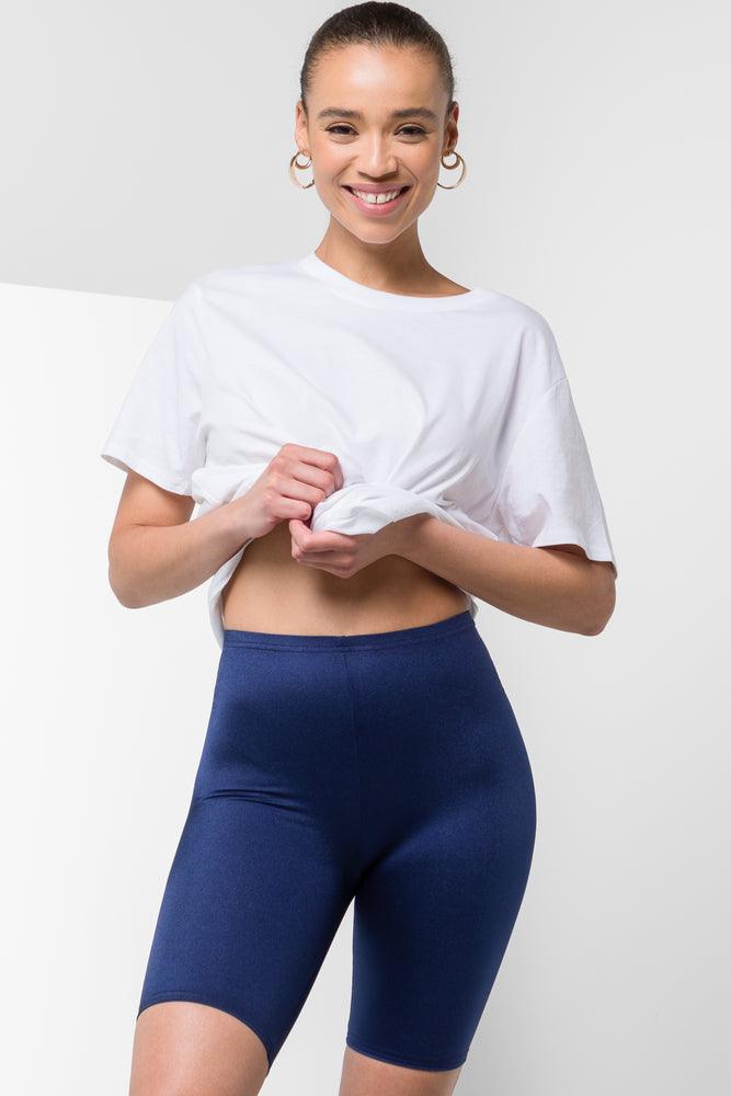 Sexy Lingerie for Women with Stockings Cycle Shorts Navy