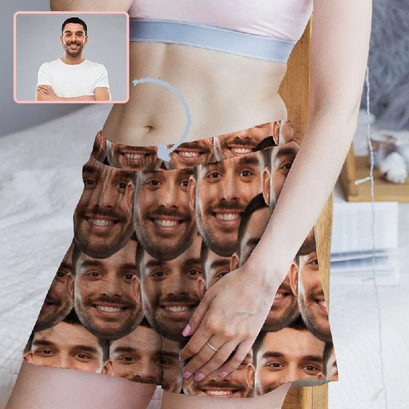 women's nightgowns for a beach vacationCustom Face Women's Pajama Shorts Personalized Seamless Face Sleepwear Shorts women's nightgowns for a beach vacationCustom Face Women's Pajama Shorts Personalized Seamless Face Sleepwear Shorts