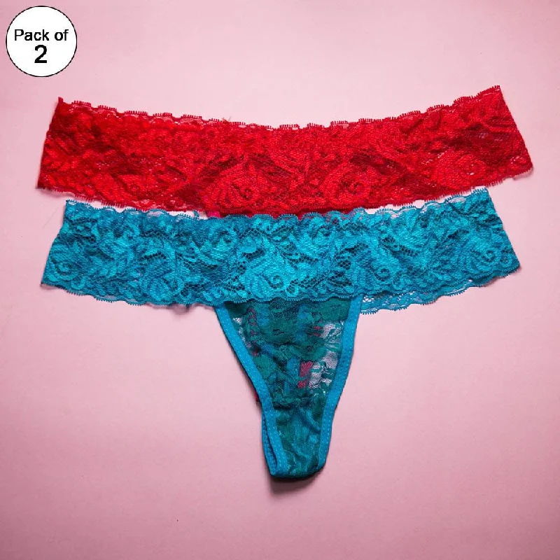 petite women sexy lingerie fitsPack of 2 - Women's Sexy Intimate Lace Thong Panty Extreme Look - Red & Firozi petite women sexy lingerie fitsPack of 2 - Women's Sexy Intimate Lace Thong Panty Extreme Look - Red & Firozi