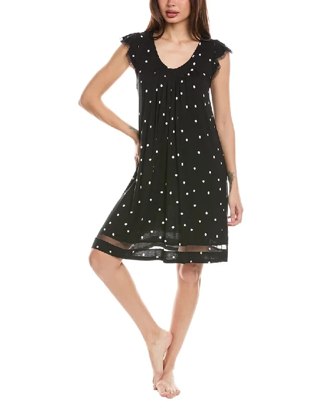 women lounge dress with a button - down front for versatilityEllen Tracy Chemise