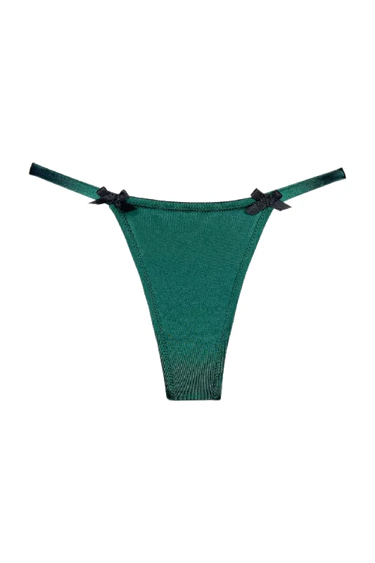 adjustable - strap women thongs for a customizable fitJoli Gloss emerald-black thongs adjustable - strap women thongs for a customizable fitJoli Gloss emerald-black thongs