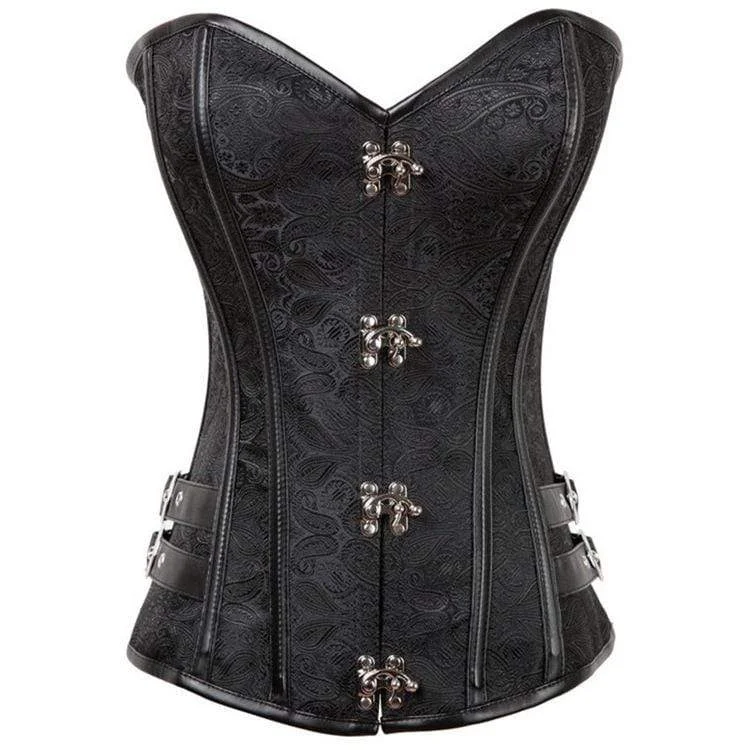 bridal women bustiers and corsetsWomen's Gothic Jacquard Overbust Corsets With T-back bridal women bustiers and corsetsWomen's Gothic Jacquard Overbust Corsets With T-back