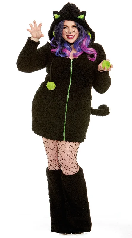 women custom - made cosplay costumesPlus Size Cross My Path Cat Costume