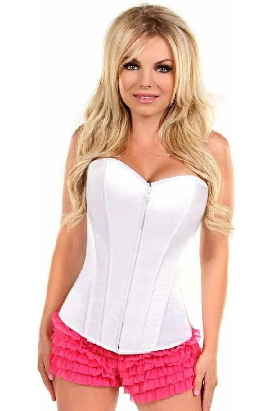 hypoallergenic women bustiers and corsetsLavish White Sweetheart Front Zipper Corset hypoallergenic women bustiers and corsetsLavish White Sweetheart Front Zipper Corset