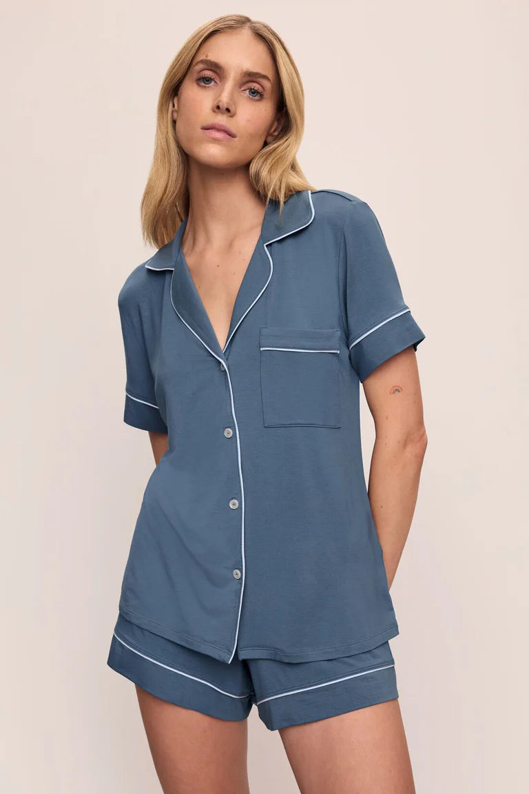 women's pajama sets with a unique embroidery detailGisele TENCEL™ Modal Relaxed Short PJ Set | Limited Edition women's pajama sets with a unique embroidery detailGisele TENCEL™ Modal Relaxed Short PJ Set | Limited Edition