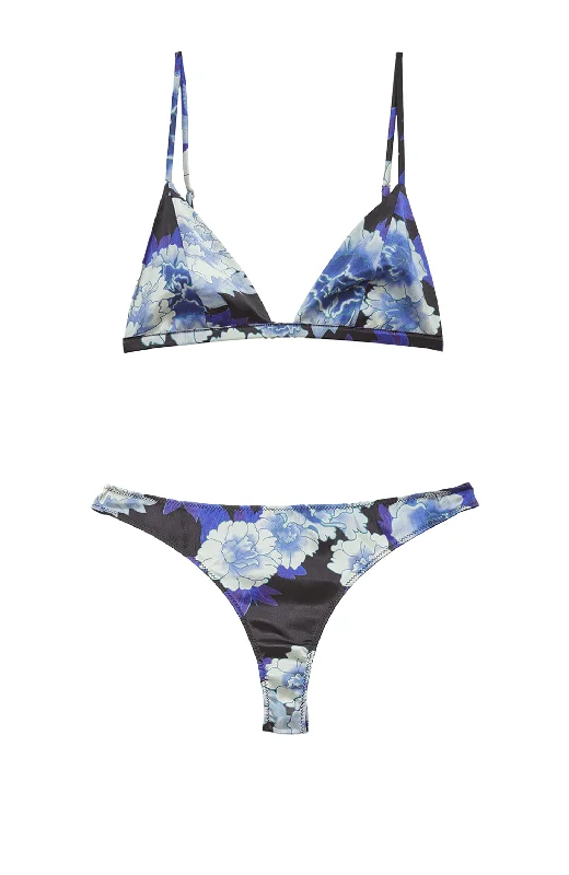 anti - bacterial women thongs for intimate hygieneLuxe Triangle Bra and Thong Set