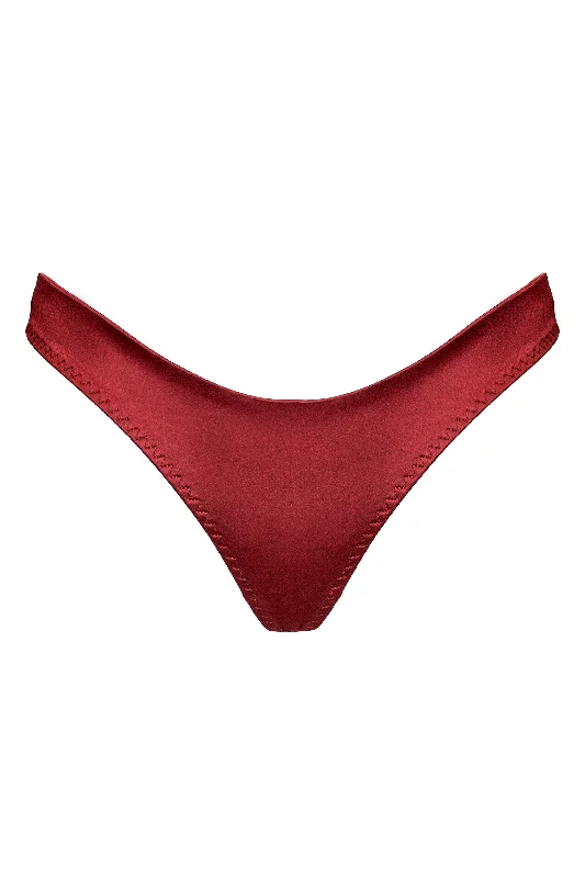 beaded women thongs for a glamorous and eye - catching lookCymothoe Maroon thongs