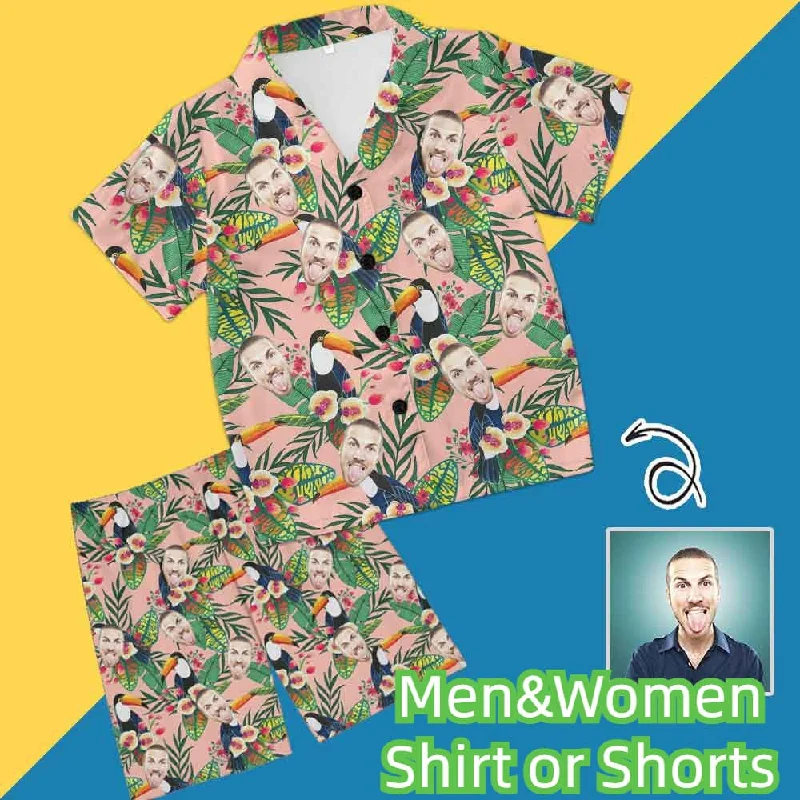 women's nightgowns for a girls' slumber partyCustom Face Plants and Birds Men's and Women's Tie Dye Printed Pajamas Set Short Sleeve Tops With Shorts Lounge Set Casual Two-Piece Sleepwear women's nightgowns for a girls' slumber partyCustom Face Plants and Birds Men's and Women's Tie Dye Printed Pajamas Set Short Sleeve Tops With Shorts Lounge Set Casual Two-Piece Sleepwear