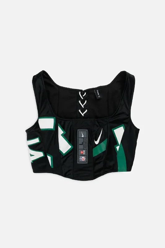 machine made women bustiers and corsetsRework NY Jets NFL Corset - M