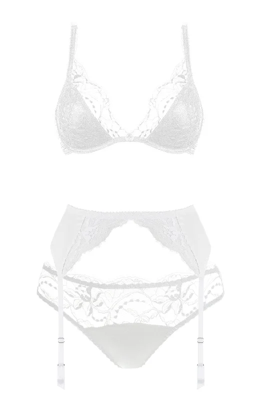 anti - static women thongs for reducing static clingSignature Lace Padded Bra, Suspender and Thong Set anti - static women thongs for reducing static clingSignature Lace Padded Bra, Suspender and Thong Set