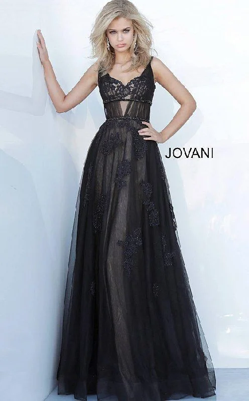 women sexy dresses with ruched sleevesJovani 1025 Long Sleeveless Prom Dress