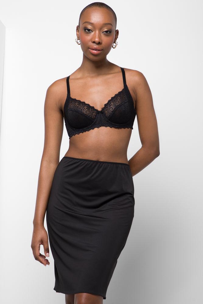 Sexy Lingerie for Women with Stockings Half Slip 55Cm Black