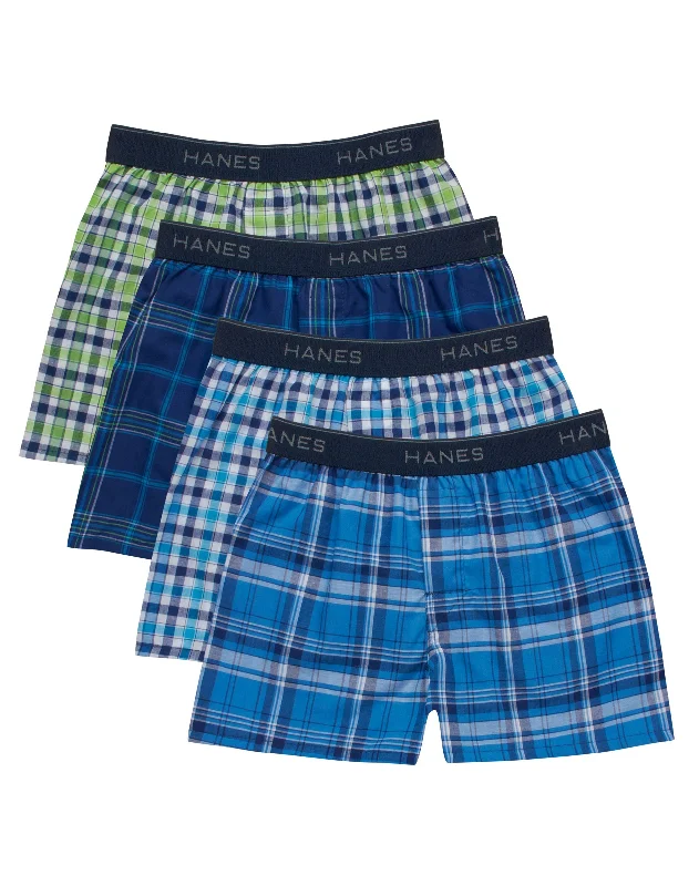 lace - trimmed women briefs with a feminine flairHanes Ultimate® Boys' Woven Boxer Brief With ComfortSoft® Waistband 4-Pack lace - trimmed women briefs with a feminine flairHanes Ultimate® Boys' Woven Boxer Brief With ComfortSoft® Waistband 4-Pack