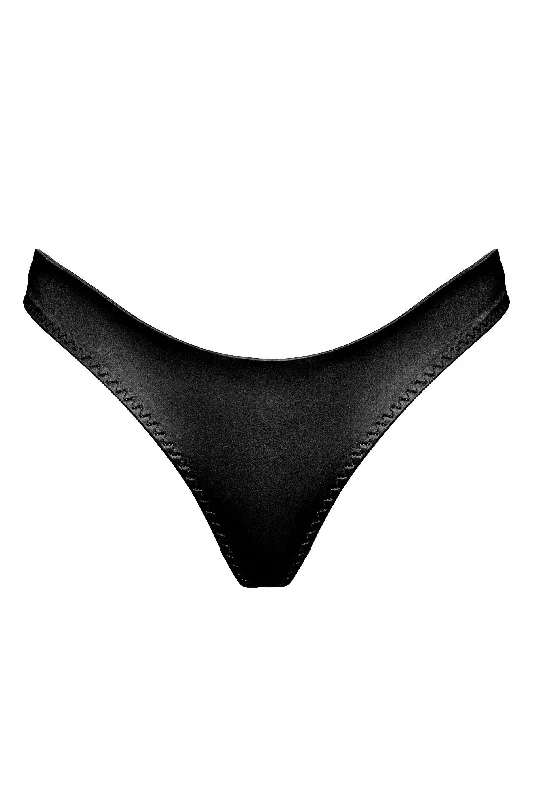 quick - drying women thongs for water sports enthusiastsCymothoe Black thongs