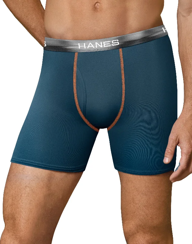 seamless anti - bacteria women briefs for daily wearHanes Mens Sport FreshIQ X-Temp Boxer Briefs 3-Pack 2XL