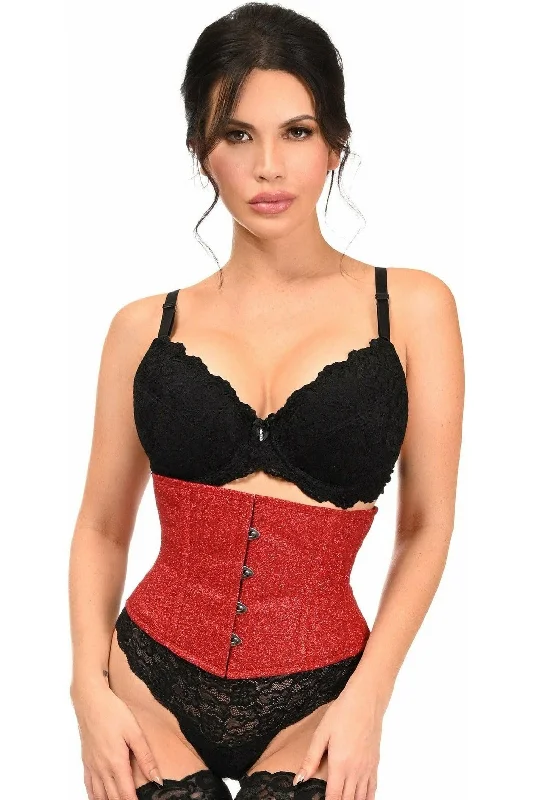 high - waisted women bustiers and corsetsTop Drawer Cherry Bomb Glitter Steel Boned Mini Cincher high - waisted women bustiers and corsetsTop Drawer Cherry Bomb Glitter Steel Boned Mini Cincher