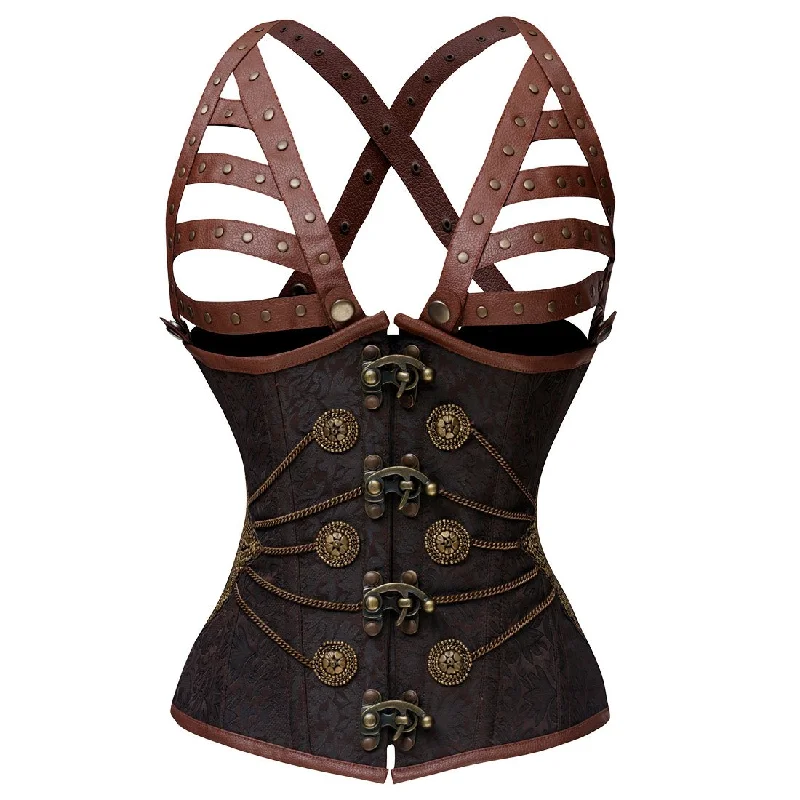 adjustable women bustiers and corsets fitVeronica Authentic Steel Boned Vintage Underbust Corset adjustable women bustiers and corsets fitVeronica Authentic Steel Boned Vintage Underbust Corset