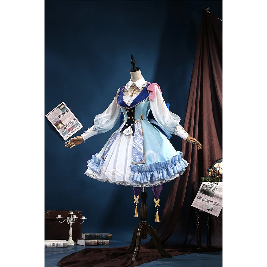 women anime cosplay costumes popularGenshin Impact Kamisato Ayaka Springbloom Missive Cosplay Costume C07483  AA+