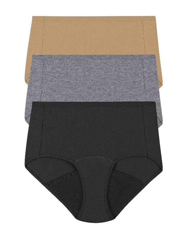 seamless lace - detailed women briefs for a sophisticated lookHanes Women’s Fresh & Dry Moderate Period Underwear Brief 3-Pack seamless lace - detailed women briefs for a sophisticated lookHanes Women’s Fresh & Dry Moderate Period Underwear Brief 3-Pack
