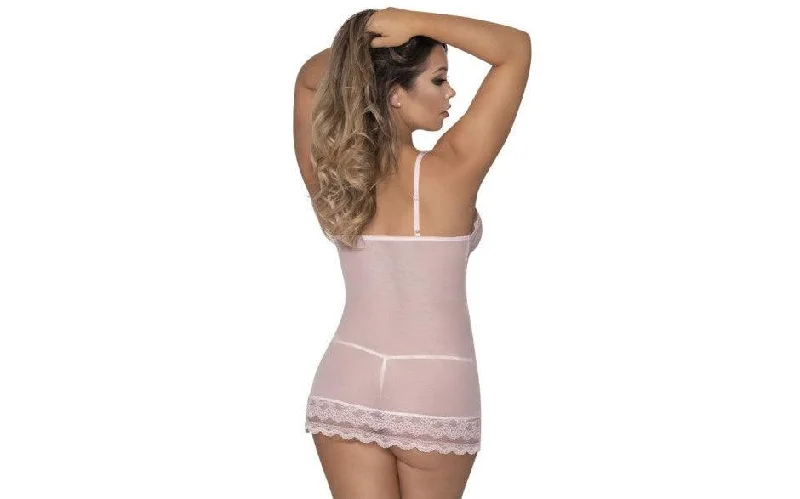 women lounge dress for a work - from - home outfitLace Chemise and G-String Blush