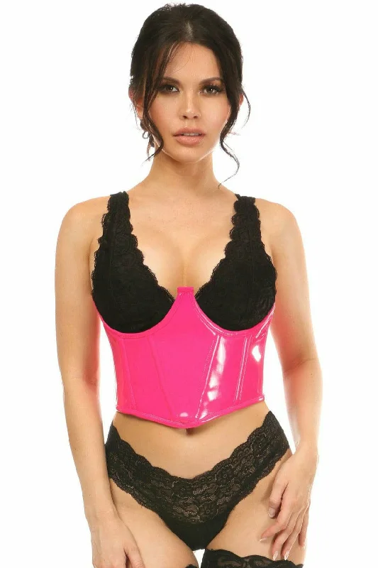 vintage style women sexy lingerieSexy Neon Pink Patent Open Cup Underwire Waist Cincher vintage style women sexy lingerieSexy Neon Pink Patent Open Cup Underwire Waist Cincher