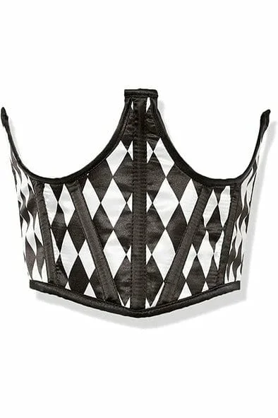 anniversary women sexy lingerie giftsSexy Black & White Diamond Satin Open Cup Waist Cincher anniversary women sexy lingerie giftsSexy Black & White Diamond Satin Open Cup Waist Cincher