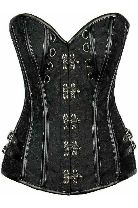 statement women bustiers and corsetsTop Drawer Brocade & Faux Leather Steel Boned Corset statement women bustiers and corsetsTop Drawer Brocade & Faux Leather Steel Boned Corset