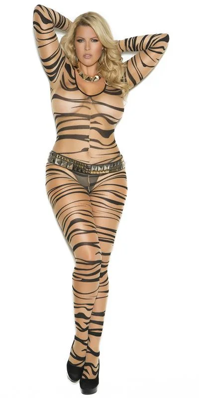 plus size women sexy lingerie bodysuitsSexy Plus Size Sheer Zebra Long Sleeve Bodystocking plus size women sexy lingerie bodysuitsSexy Plus Size Sheer Zebra Long Sleeve Bodystocking