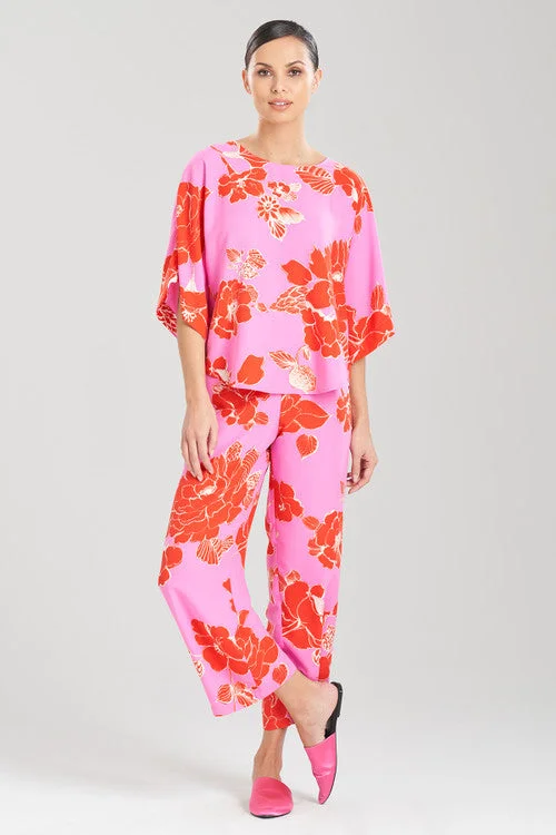 women's cotton pajama sets for breathable comfortPassion Flower PJ